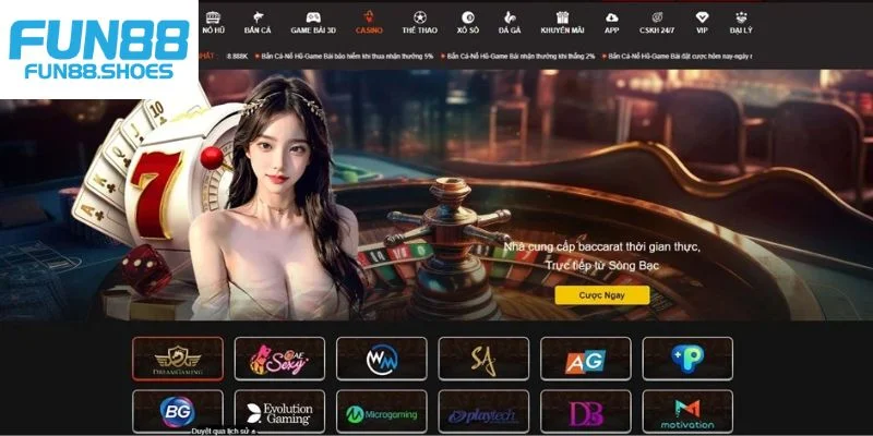 Top sảnh game hot tại Fun88